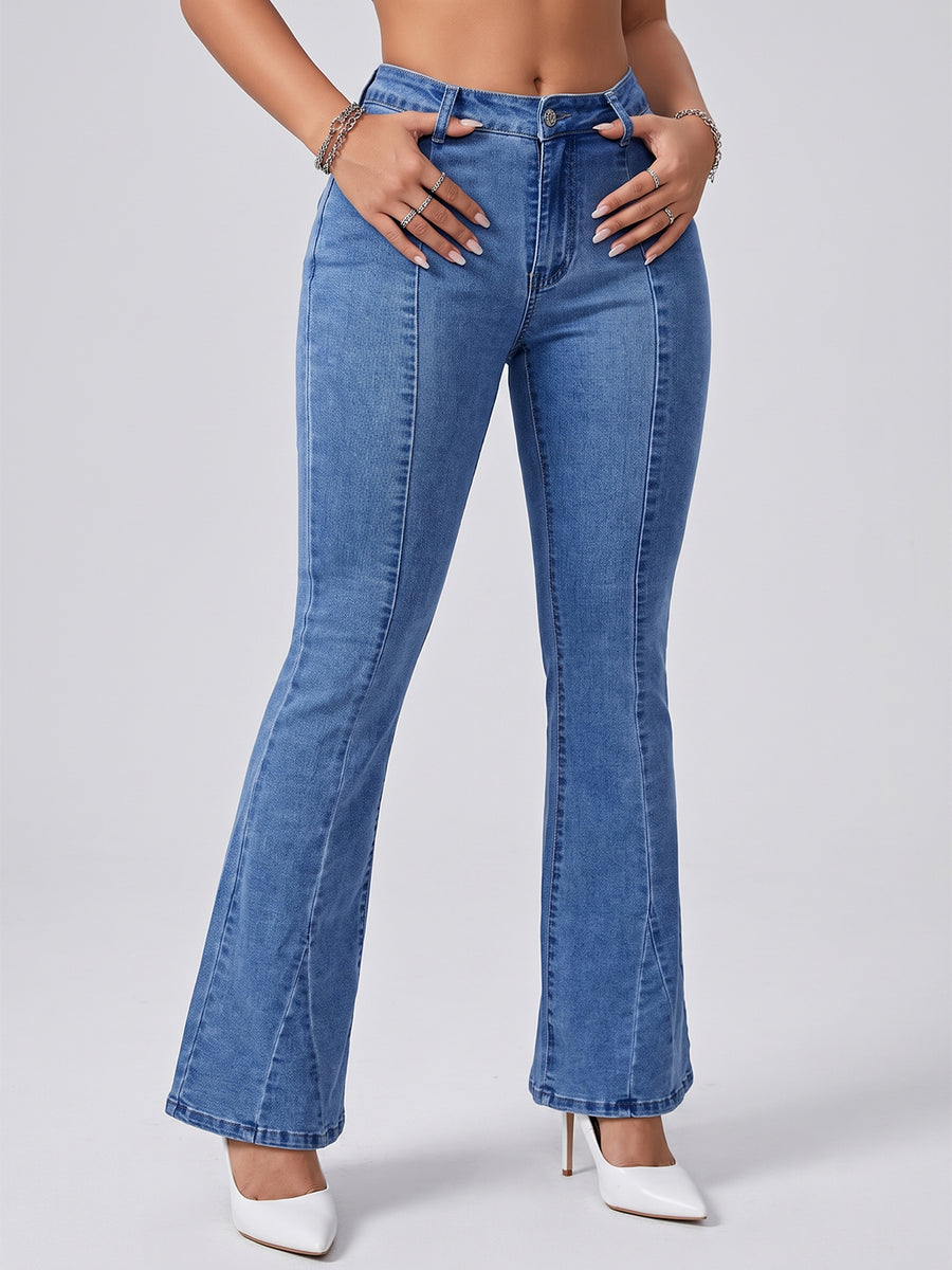 Centre Stage Seam Bootcuts – Blue