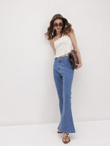 Gen Z Retro Bootcut Jeans – High Rise Bootcut Jeans – Glossia Fashion