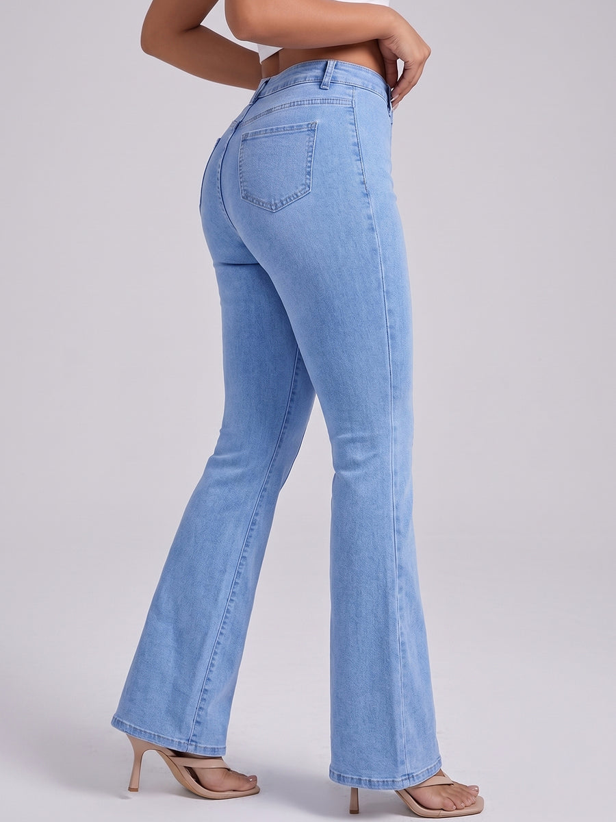 Centre Stage Seam Bootcuts – Light Blue