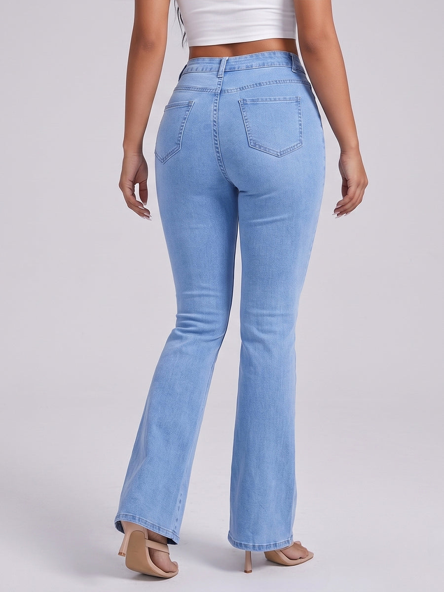 Centre Stage Seam Bootcuts – Light Blue