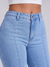 Centre Stage Seam Bootcuts – Light Blue