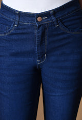 Urban Chic Slim Bootcut Jeans – High Rise Bootcut Jeans Detail View – Glossia Fashion