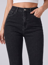 Fringe Benefits Flared Jeans – Black