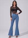 Fringe Benefits Flared Jeans – Blue