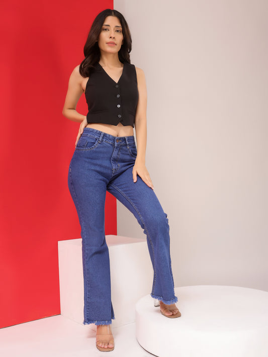 Timeless Fade High-Waist Bootcut
