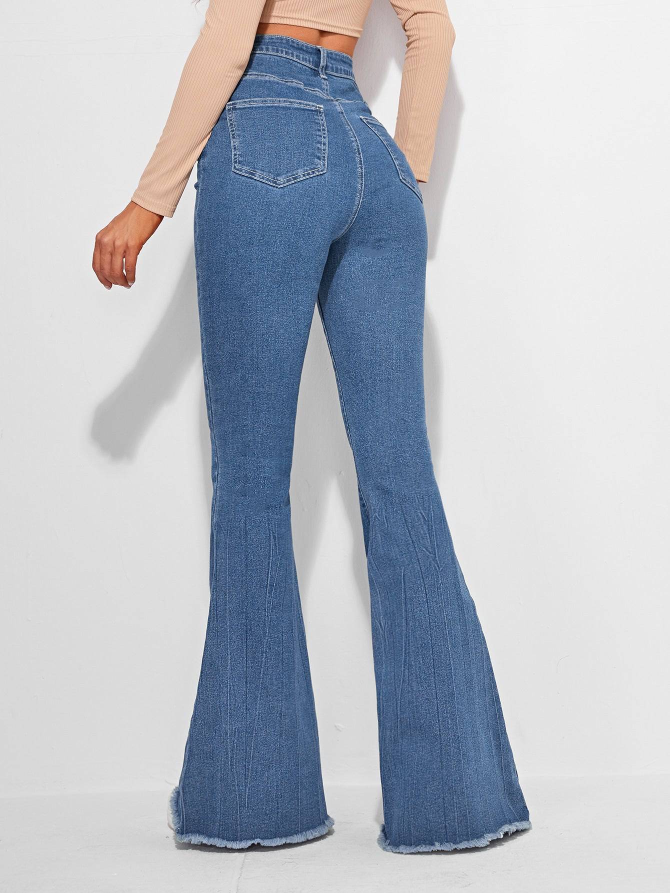 Timeless Fade High-Waist Bootcut - Glossia Fashion