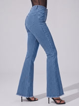 Fringe Benefits Flared Jeans – Blue
