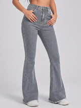Fringe Benefits Flared Jeans – Grey