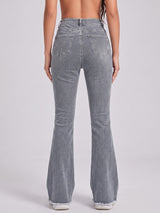 Fringe Benefits Flared Jeans – Grey