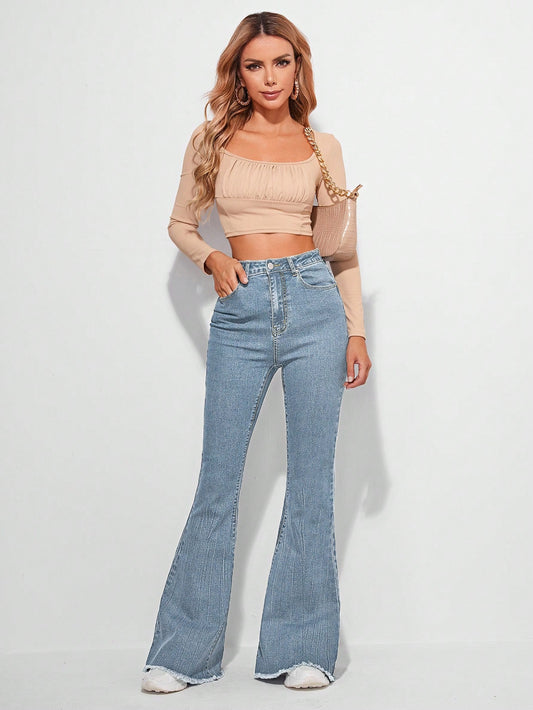 Timeless Fade High-Waist Bootcut