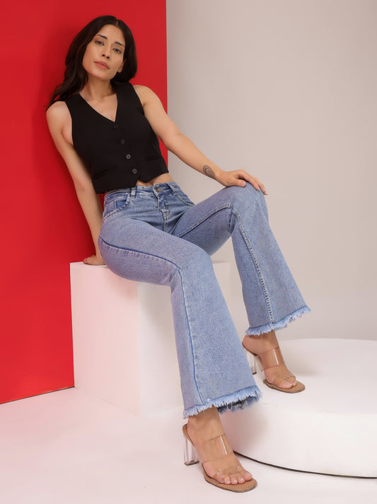 Timeless Fade High-Waist Bootcut