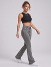 Sleek Streak Bootcut Jeans – Grey