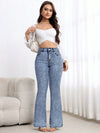 Cloud Blue Slim-Flare Denim