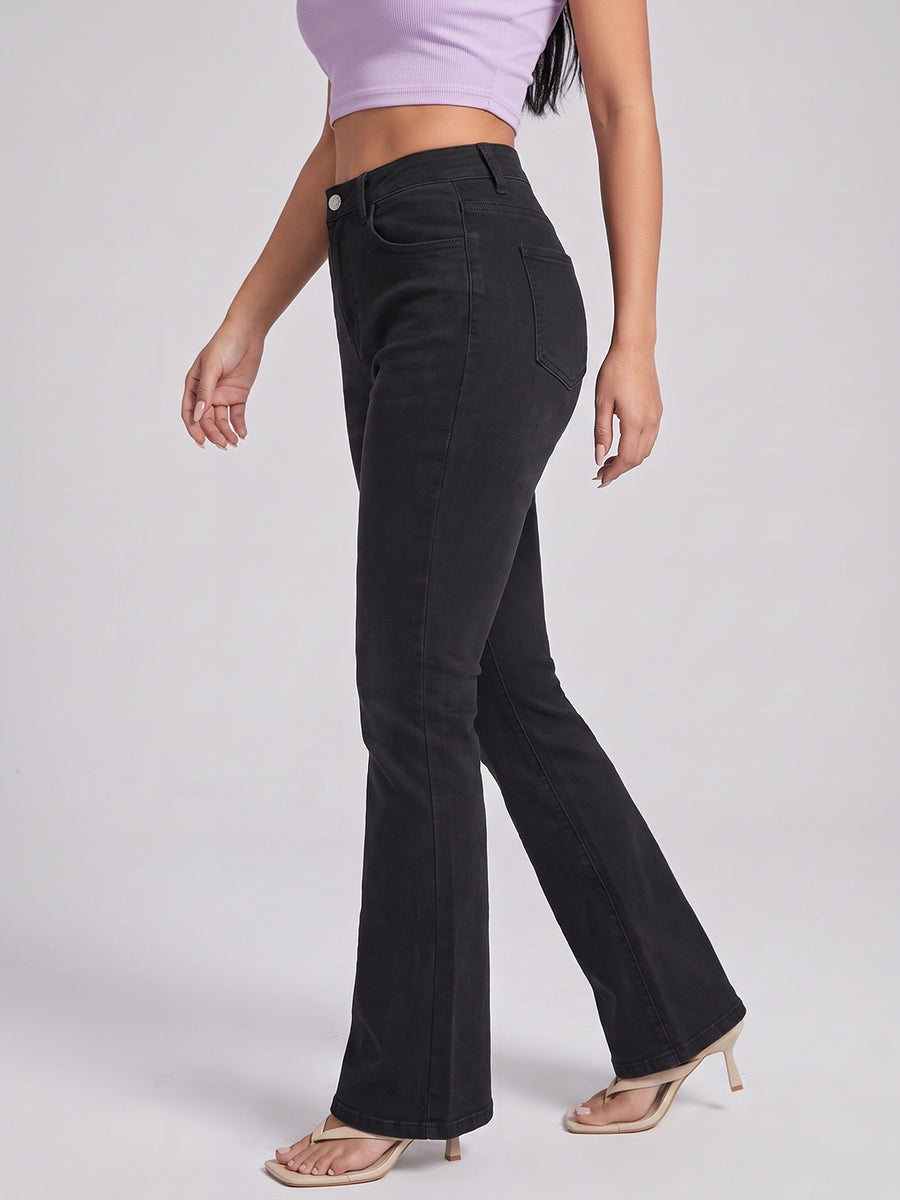 Black Magic Bootcut Jeans