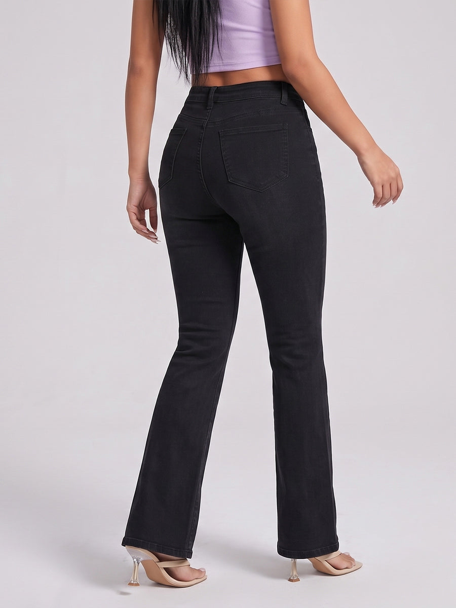 Black Magic Bootcut Jeans