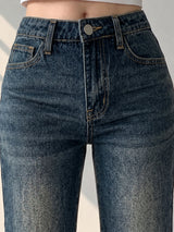 Vintage Tint Flared Bootcuts – Brown Blue