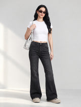 Vintage Tint Flared Bootcuts – Black