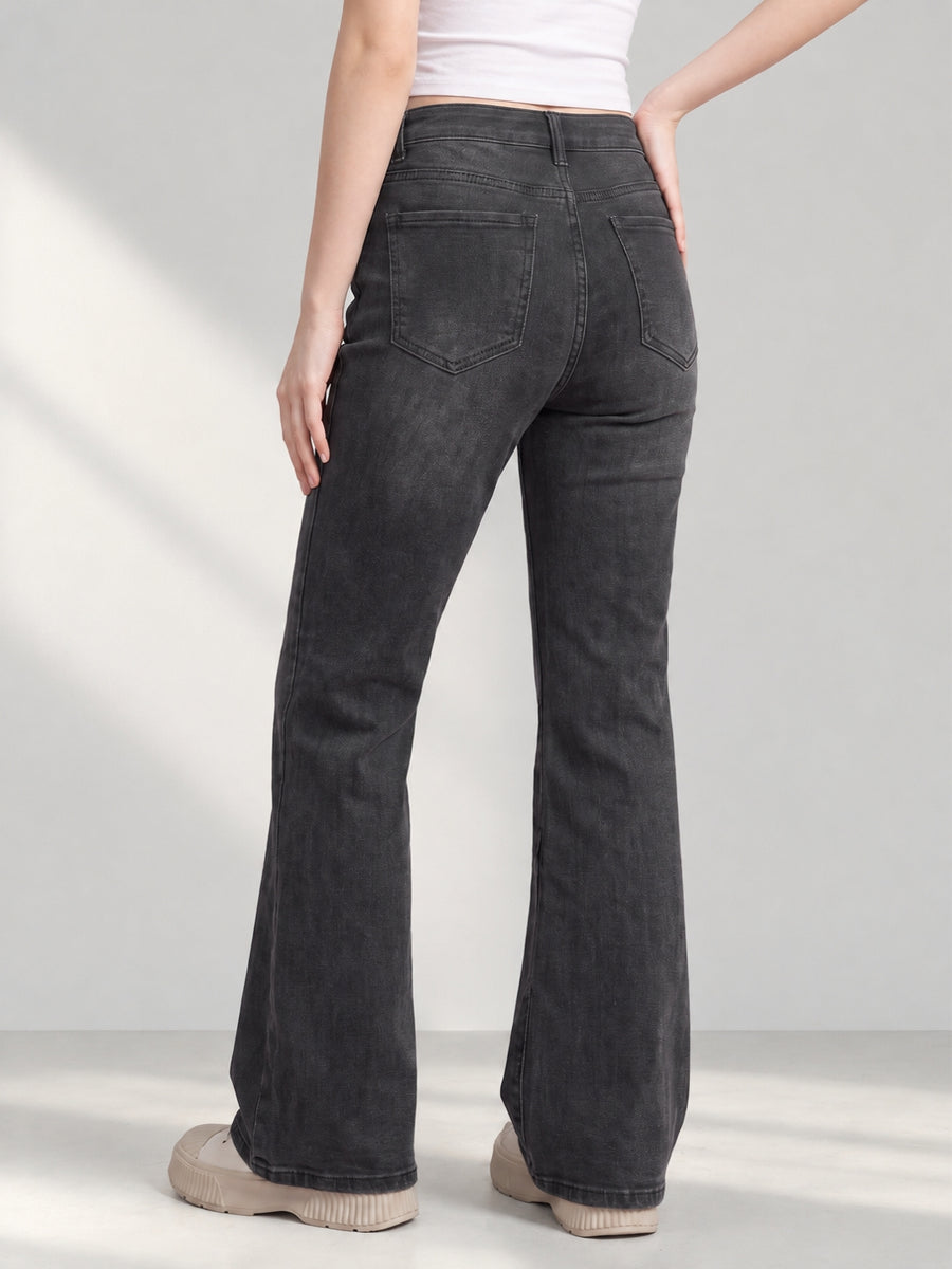 Vintage Tint Flared Bootcuts – Black