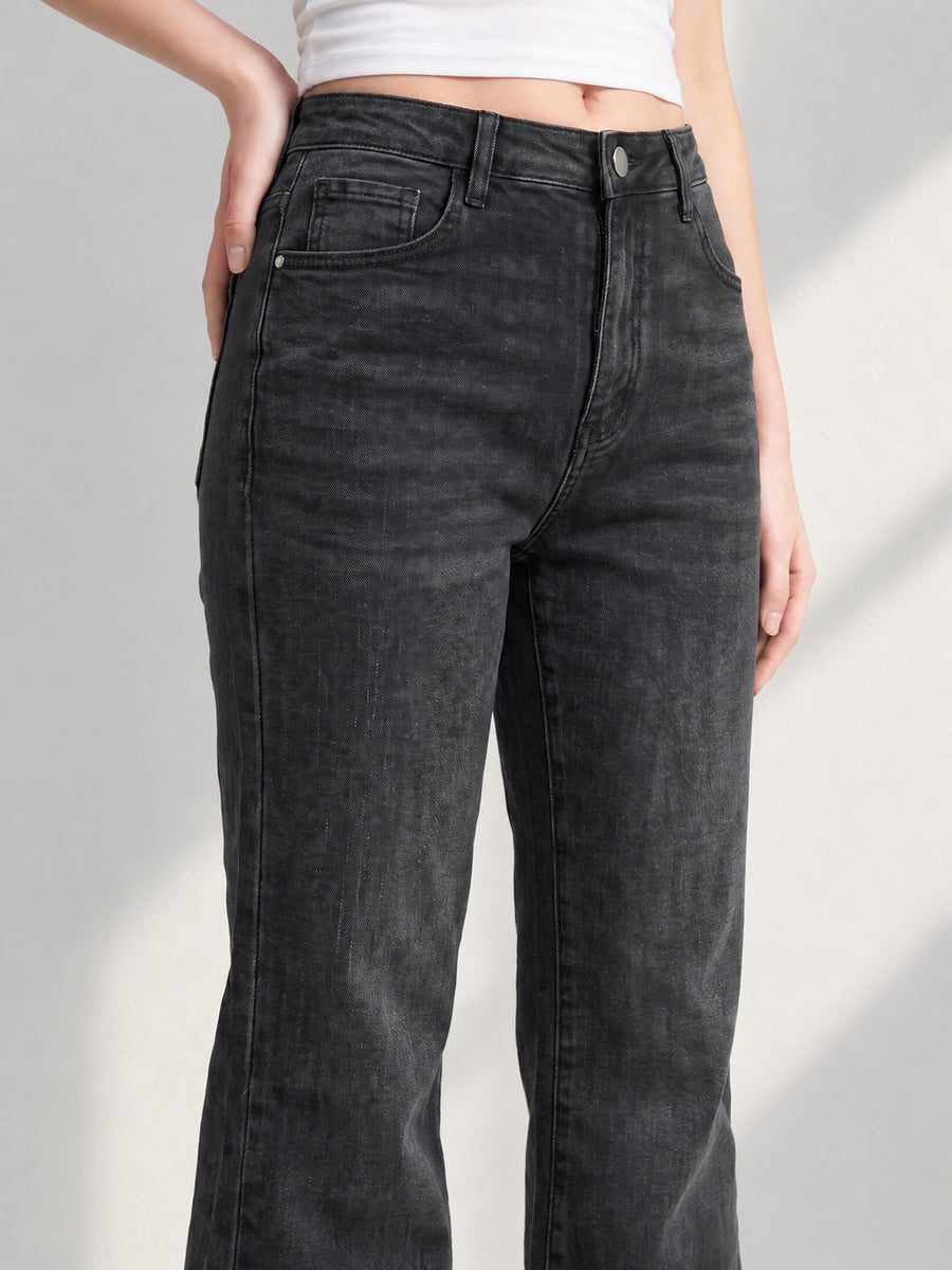 Vintage Tint Flared Bootcuts – Black