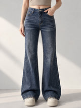 Vintage Tint Flared Bootcuts – Dark Blue