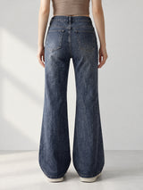 Vintage Tint Flared Bootcuts – Dark Blue