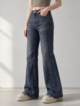 Vintage Tint Flared Bootcuts – Dark Blue