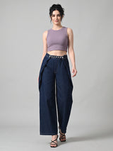 Wrap Star Overlay Wide Legs
