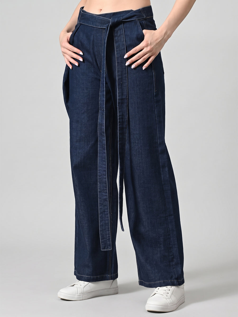Sash Bash Tie-Waist Wide Legs
