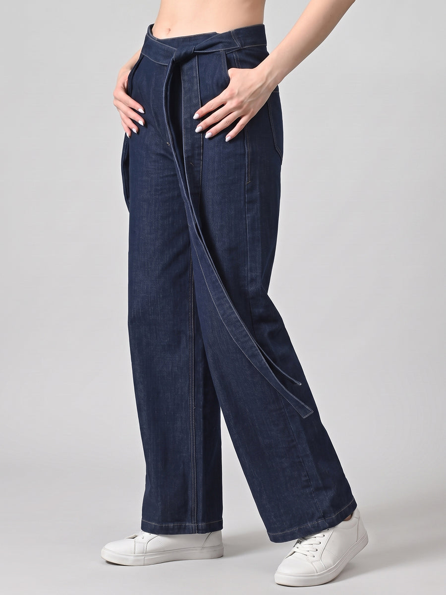 Sash Bash Tie-Waist Wide Legs
