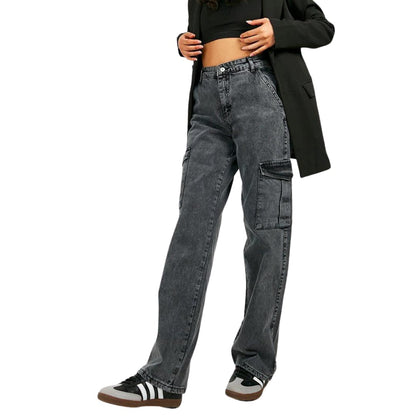 Black Wanderlust Cargo Denim Pants