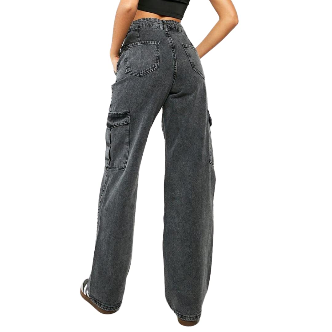 Black Wanderlust Cargo Denim Pants