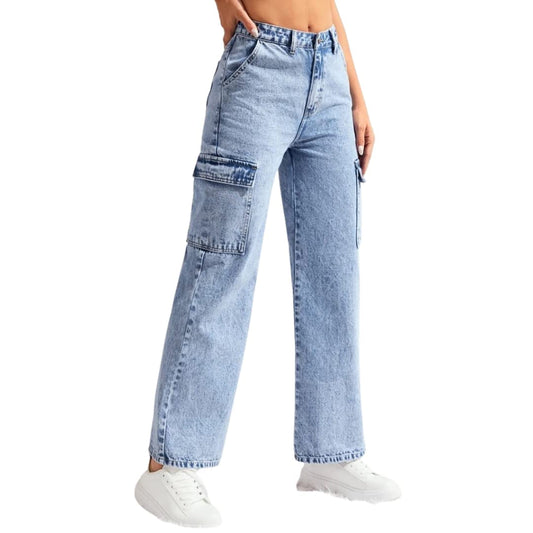 Ice Wanderlust Cargo Denim Pants