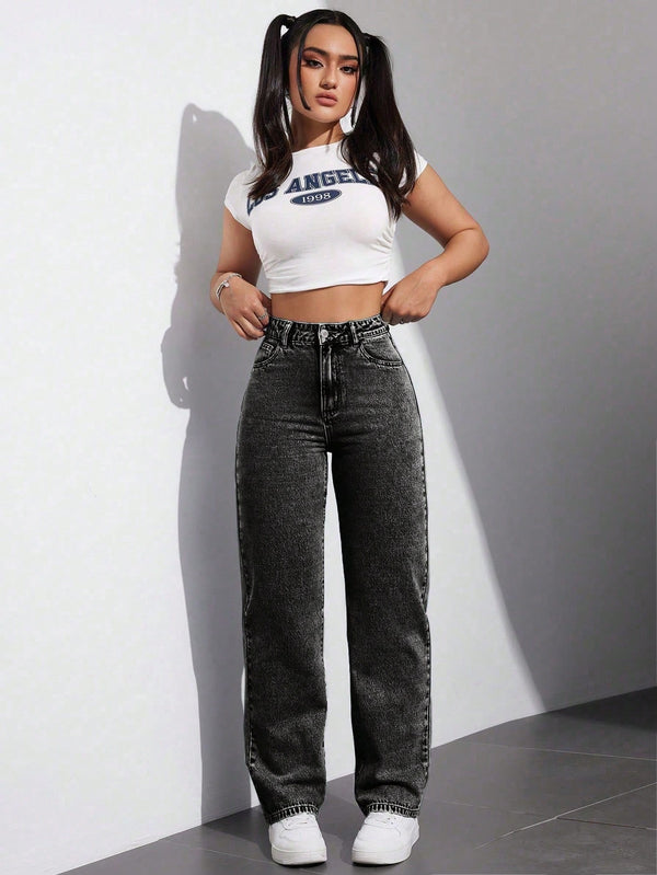 Dark Drift Straight Fit Denim