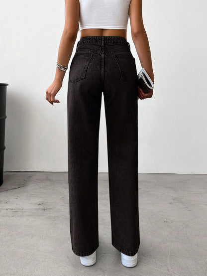 Evening Haze Straight fit Jeans - Glossia Fashion
