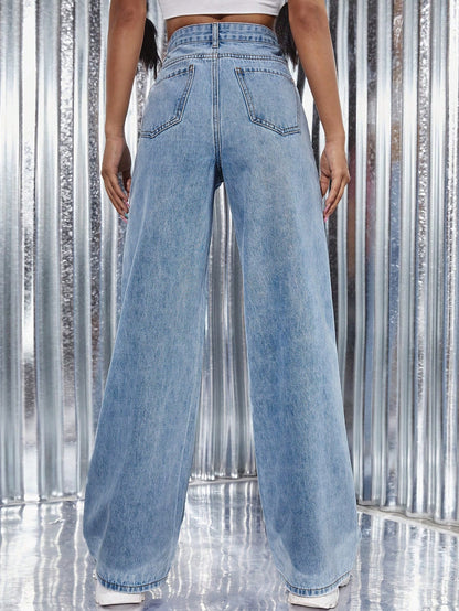 Blush Tone High-Waist Soft Sculpt Jeans - Glossia Fashion