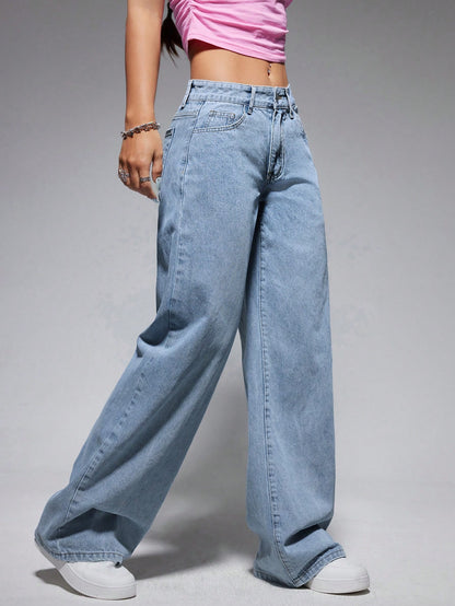 Own The Moment High-Rise Soft Denim - Glossia Fashion
