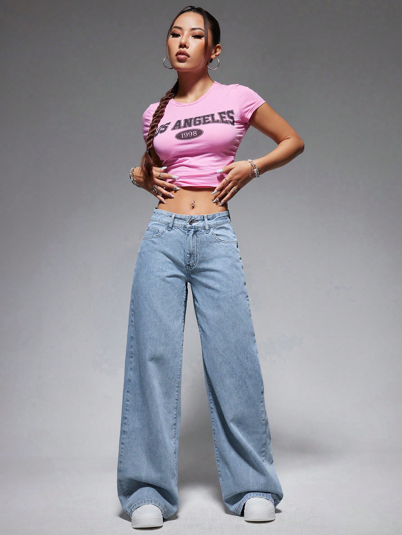 Own The Moment High-Rise Soft Denim - Glossia Fashion