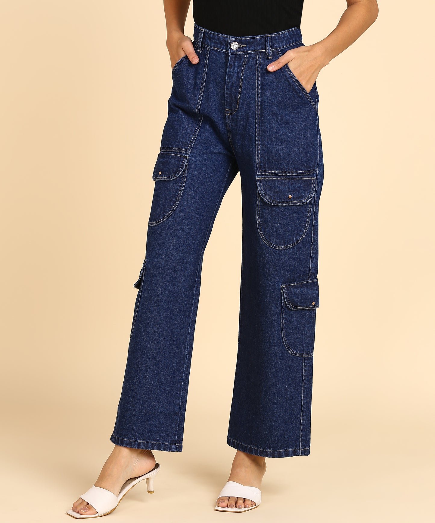Urban Safari Cargo Denim - Glossia Fashion