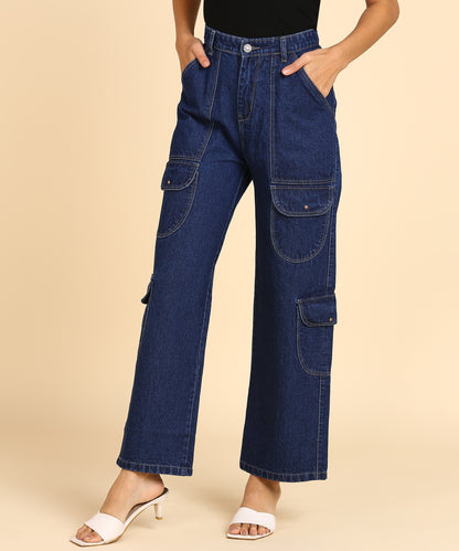 Urban Safari Cargo Denim - Glossia Fashion