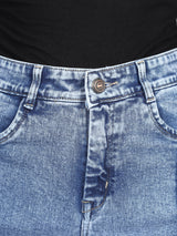 Stonewash Streamline Wide Fit Denim - Glossia Fashion