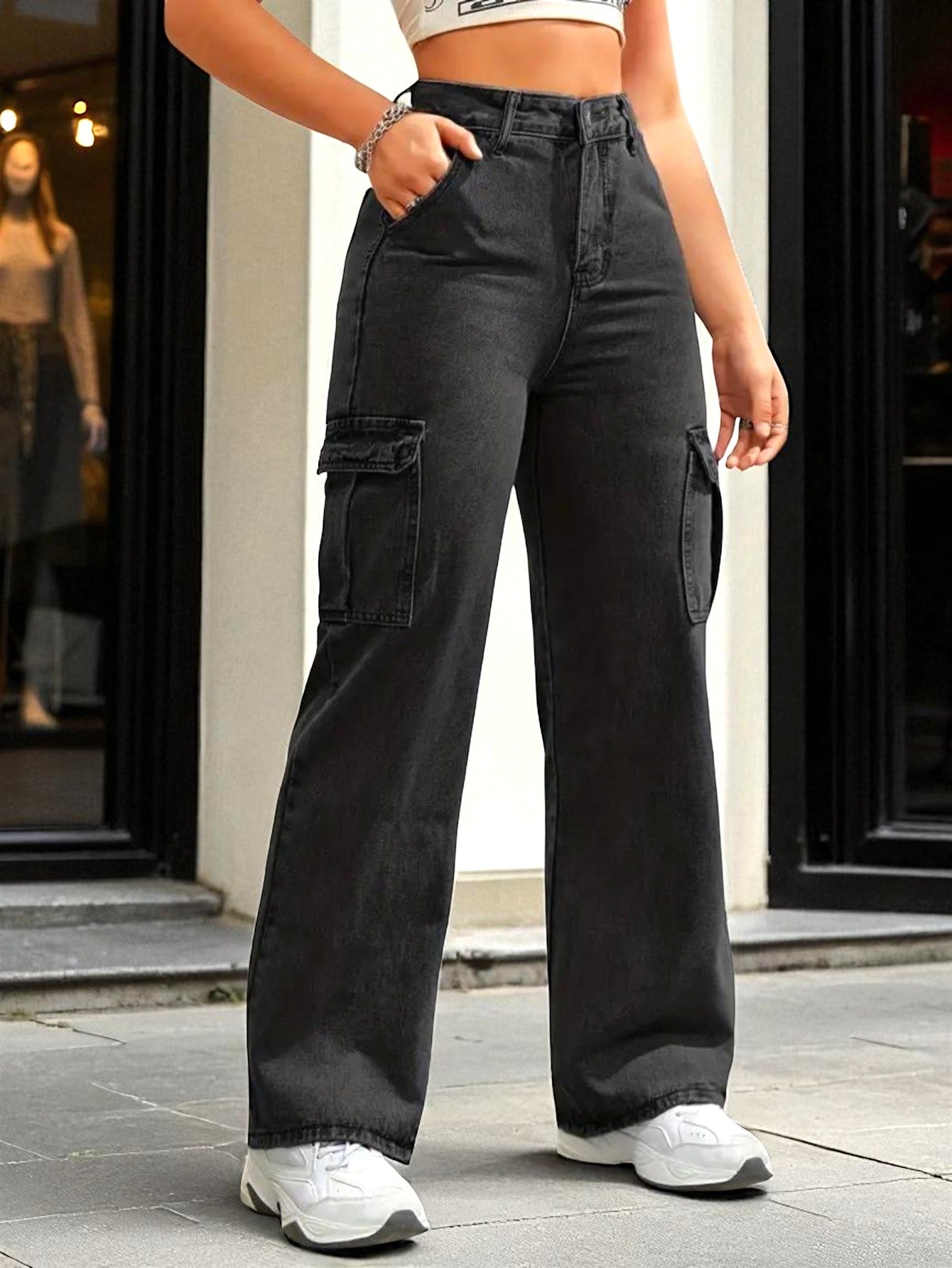 Cityscape Cargo Denim Jeans