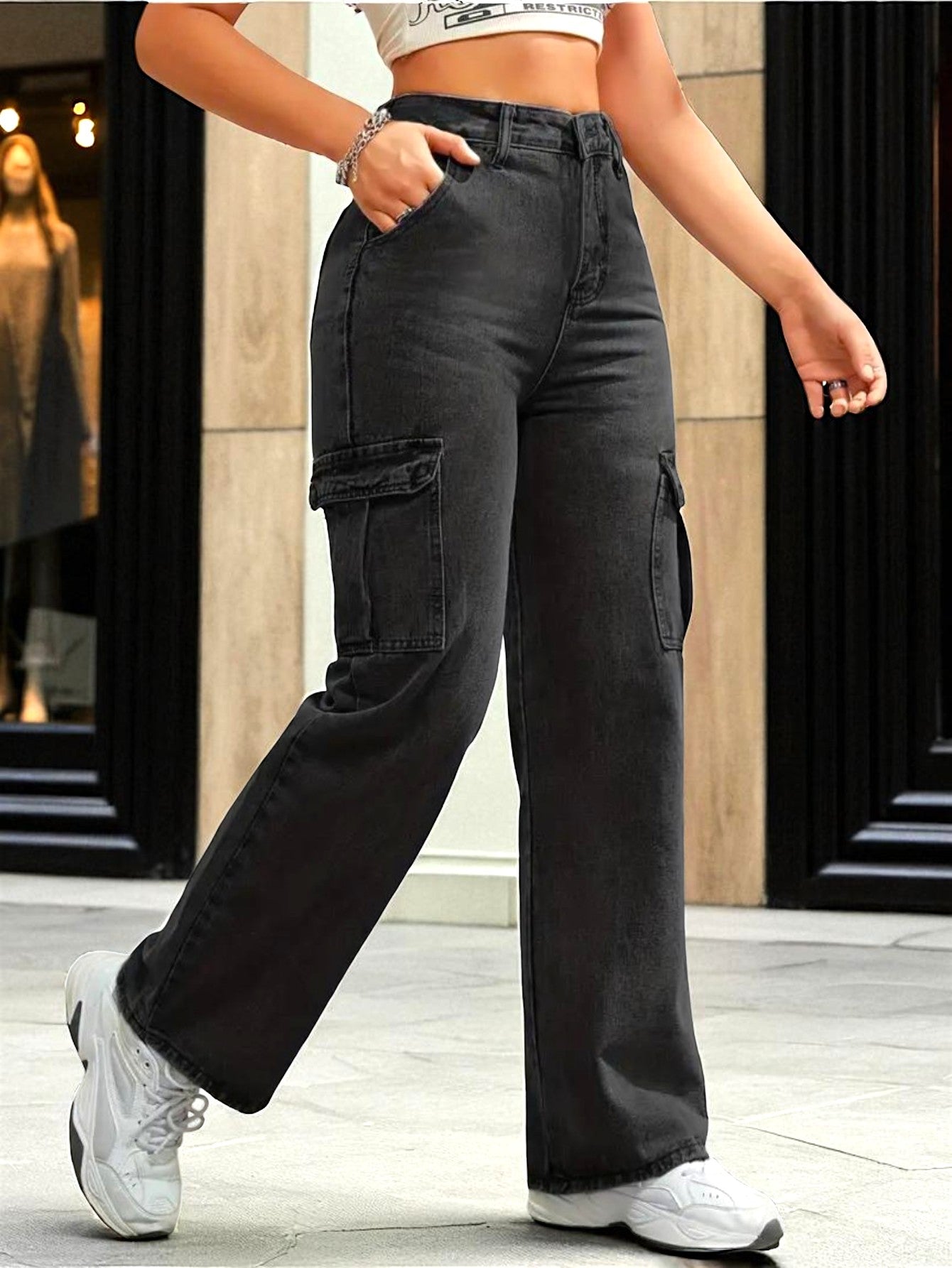 Cityscape Cargo Denim Jeans