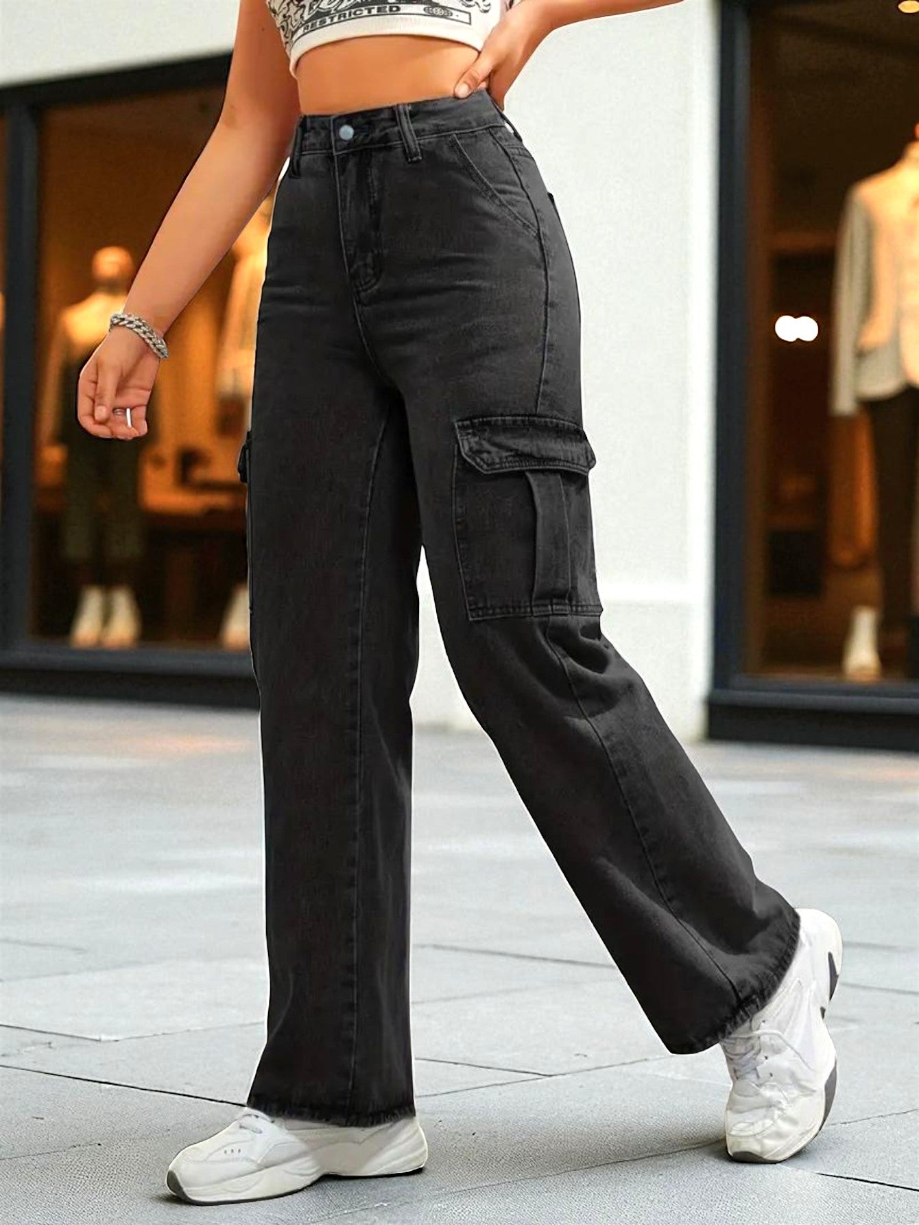 Cityscape Cargo Denim Jeans