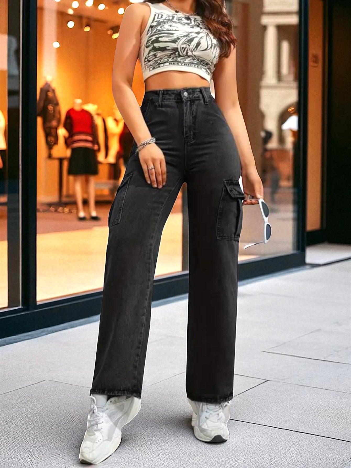 Cityscape Cargo Denim Jeans