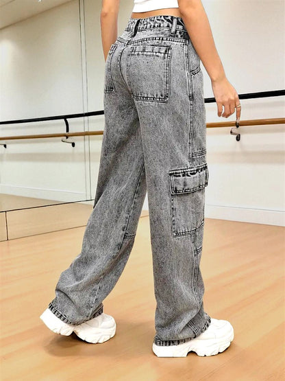 Urban Edge High-Rise Utility Denim