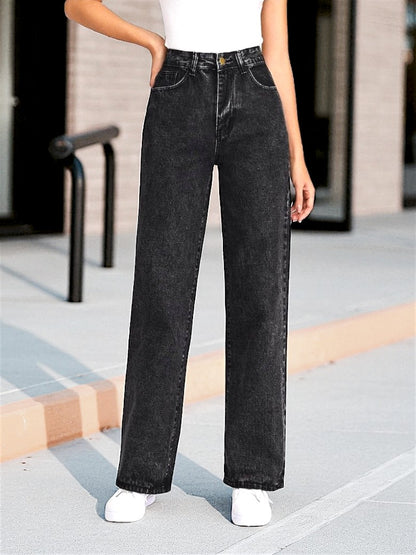 Stretchable Skyline Straight Leg Denim
