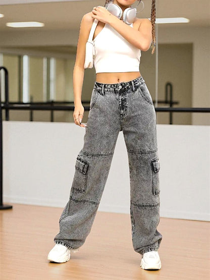 Urban Edge High-Rise Utility Denim