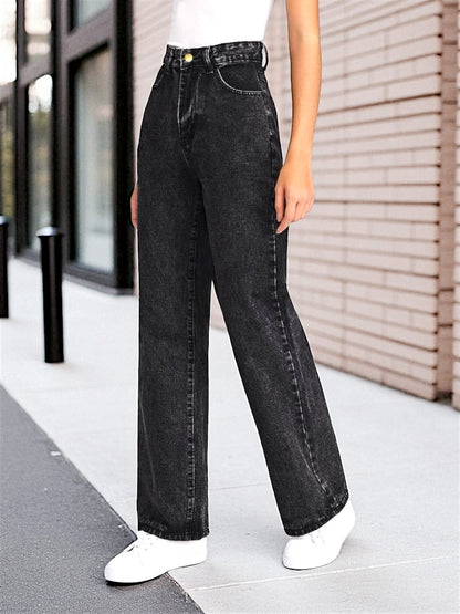 Stretchable Skyline Straight Leg Denim