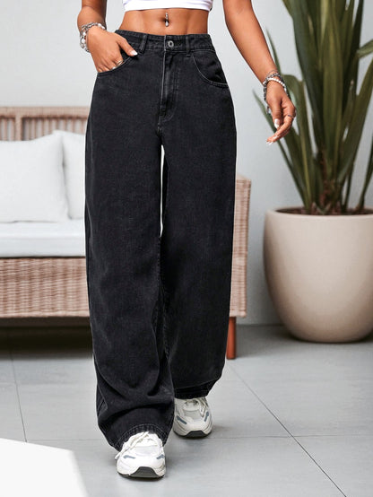 Sun Breeze Stonewash High-Rise Jeans