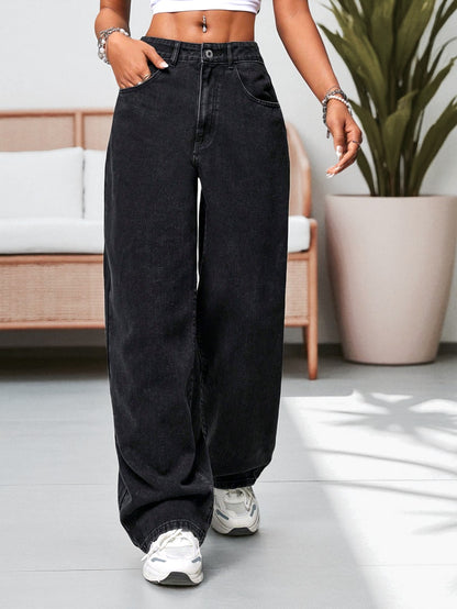 Sun Breeze Stonewash High-Rise Jeans